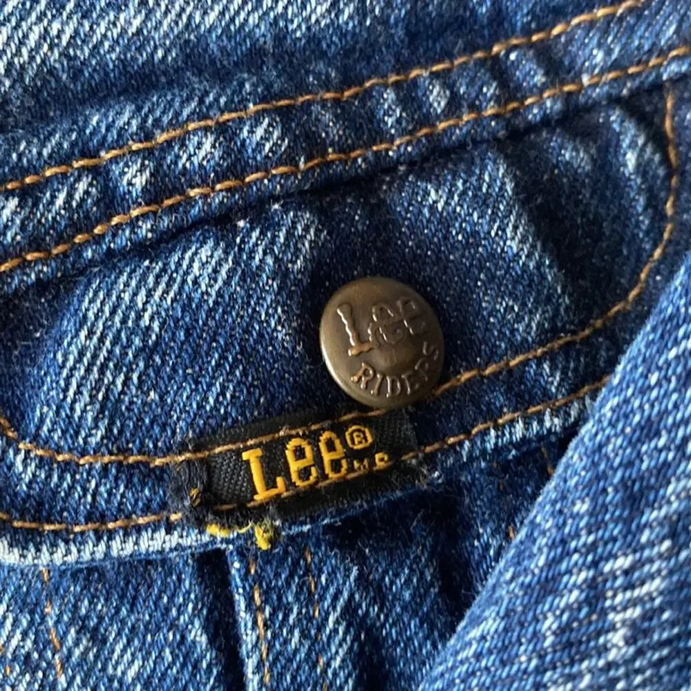 Vintage Lee Kids Jean Jacket made in USA Acid Wash Blue